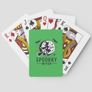 Baraja De Cartas Halloween Spooky Witch Design - Volando en la habi
