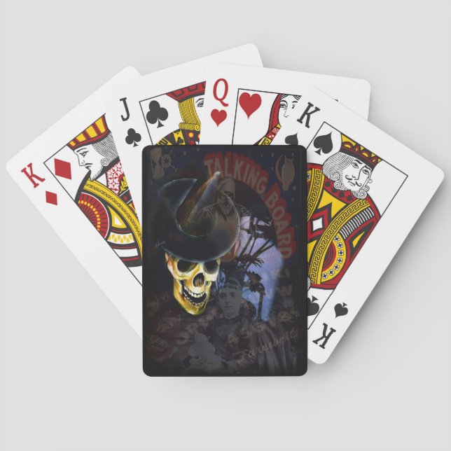Baraja De Cartas Halloween Talking Board Skeleton Playing Cards (Reverso)