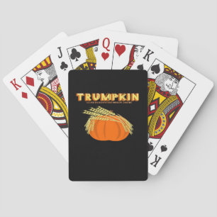 Baraja De Cartas Halloween Trumpkin Donald Funny Calabaza Halloween