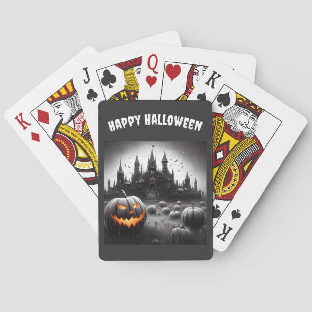 Baraja De Cartas Halloween: Universidad Calabaza (Reverso)