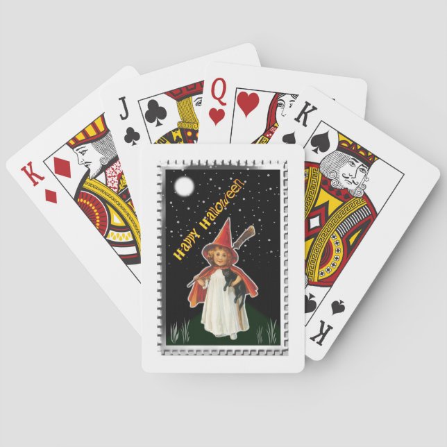 Baraja De Cartas Halloween Vintage  (Reverso)
