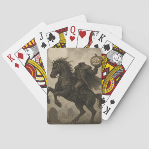 Baraja De Cartas Halloween vintage/gótico de jinetes sin cabeza/oto