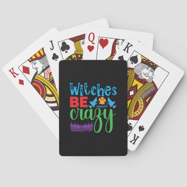 Baraja De Cartas Halloween Witch Be Crazy (Reverso)