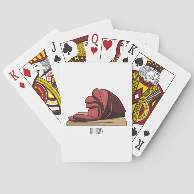 Baraja De Cartas Ham personalizado ilustracion (Reverso)