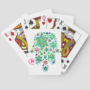 Baraja De Cartas Hamsa de arte de las estrellas judías