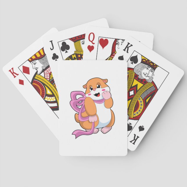 Baraja De Cartas Hamster con cinta de opciones (Reverso)
