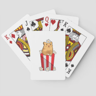 Baraja De Cartas Hámster con palomitas de maíz