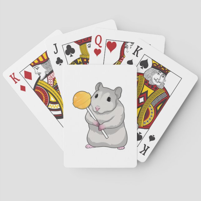 Baraja De Cartas Hamster Lollipop (Reverso)