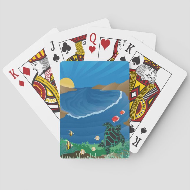 Baraja De Cartas Hanauma Bay Hawaii (Reverso)