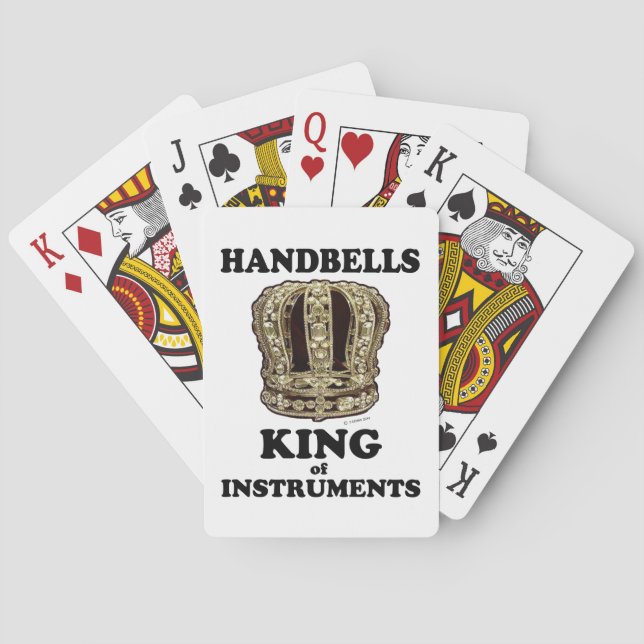 Baraja De Cartas Handbell King de instrumentos (Reverso)
