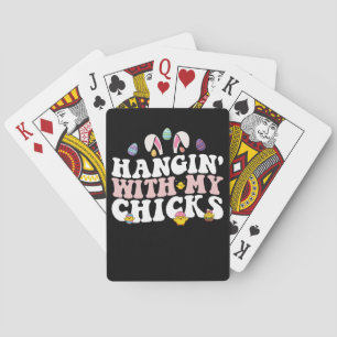 Baraja De Cartas Hangin' Con Mis Chicas Bunny Groovy Retro