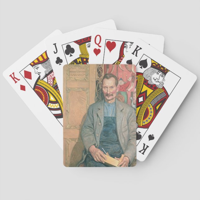 Baraja De Cartas Hans Arnbom, el carpintero (Reverso)