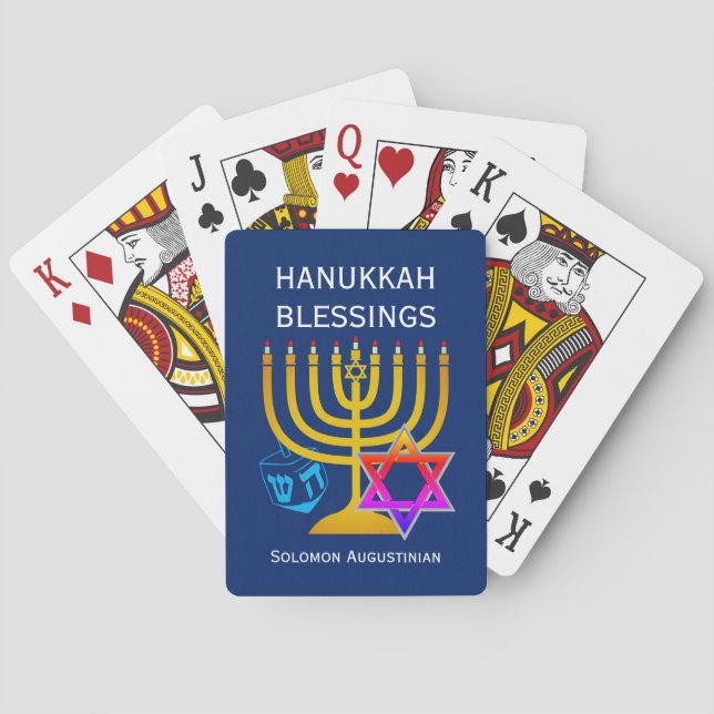 BARAJA DE CARTAS HANUKKAH BLESSINGS (Reverso)