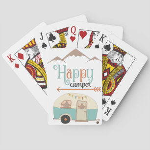 Baraja De Cartas Happy Camper Cute Retro RV