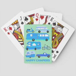 Baraja De Cartas HAPPY CAMPERS Retro RV Trailers