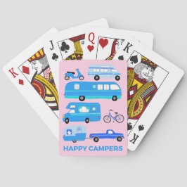 Baraja De Cartas HAPPY CAMPERS Retro RV Trailers