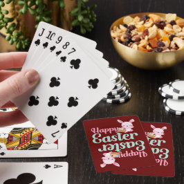 Baraja De Cartas HAPPY EASTER divertido conejito de Pascua