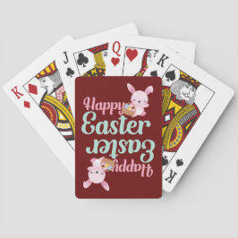 Baraja De Cartas HAPPY EASTER divertido conejito de Pascua