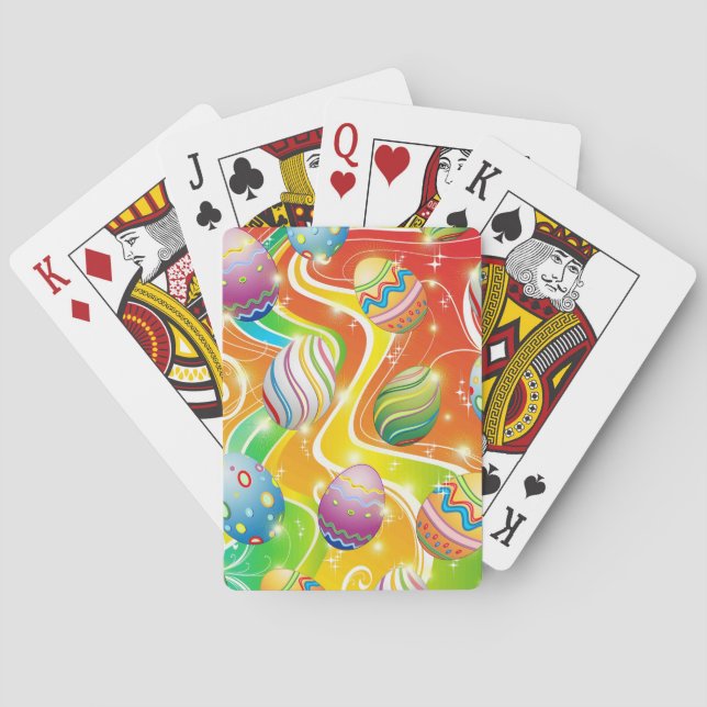 Baraja De Cartas Happy Easter Eggs Festive Pattern (Reverso)