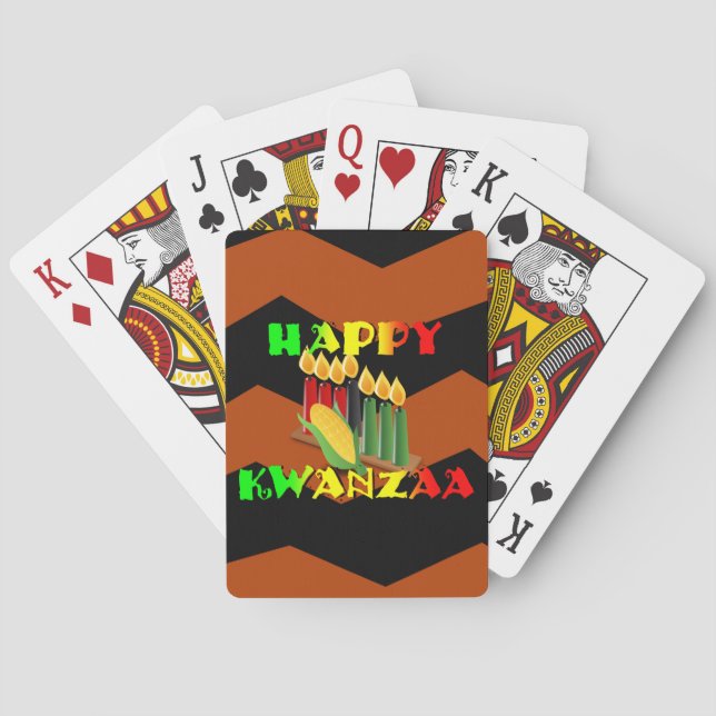 BARAJA DE CARTAS HAPPY KWANZAA (Reverso)
