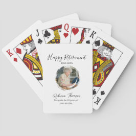 Baraja De Cartas Happy retirement year name circle photo retired
