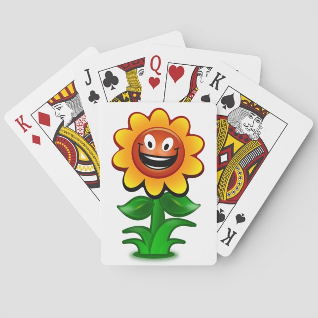 BARAJA DE CARTAS HAPPY SUNFLOWER (Reverso)
