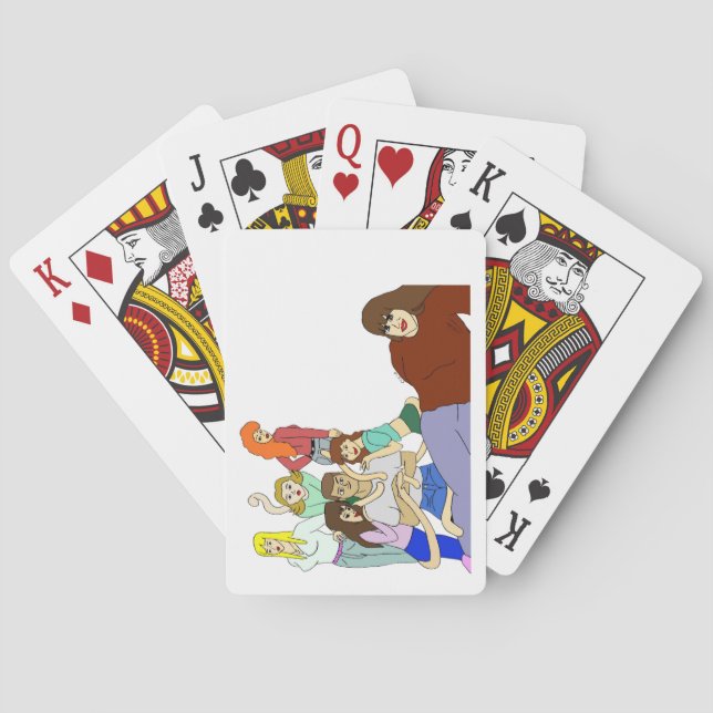 Baraja De Cartas Harén de cola  (Reverso)