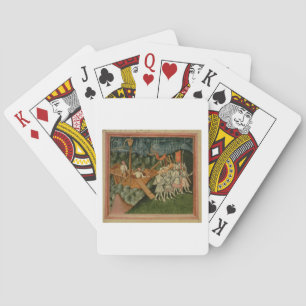 Baraja De Cartas Harl 2278 f.98v la llegada de rey Sweyn y Dani