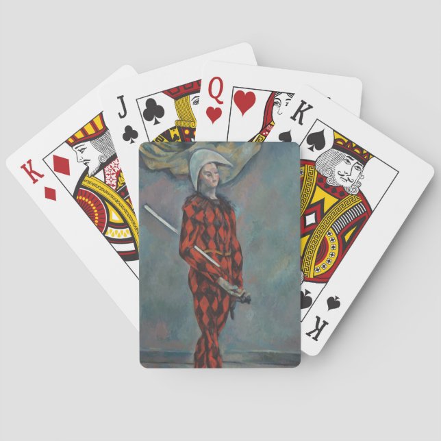 Baraja De Cartas Harlequin (Joker) (por Paul Cézanne) (Reverso)