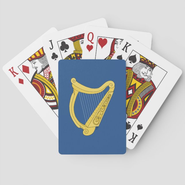 Baraja De Cartas Harp irlandés (Reverso)