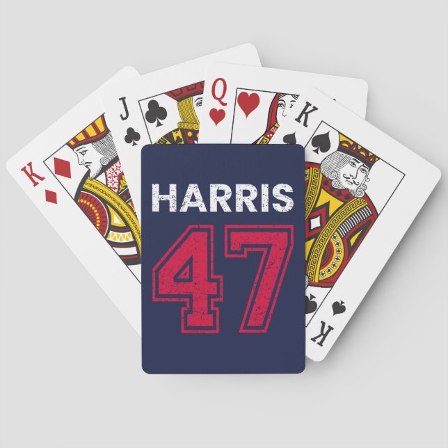 Baraja De Cartas Harris 47 I - Kamala Harris Por Presidente (Reverso)