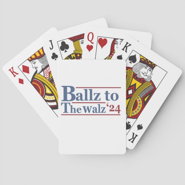 Baraja De Cartas Harris Walz 2024 Elecciones Kamala Tim Waltz Améri (Reverso)