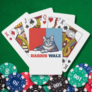 Baraja De Cartas Harris Walz 2024 Obviamente Cat