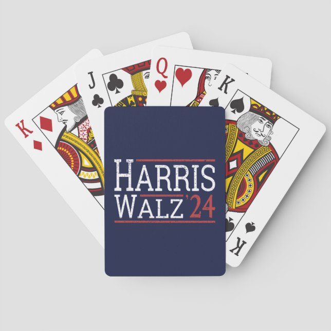 Baraja De Cartas Harris Walz Election 2024 I (Reverso)