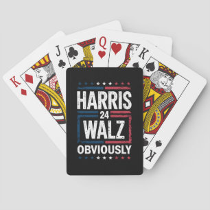 Baraja De Cartas Harris Walz obviamente Harris Waltz Elecciones 202