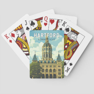 Baraja De Cartas Hartford Connecticut Viajes Arte Vintage