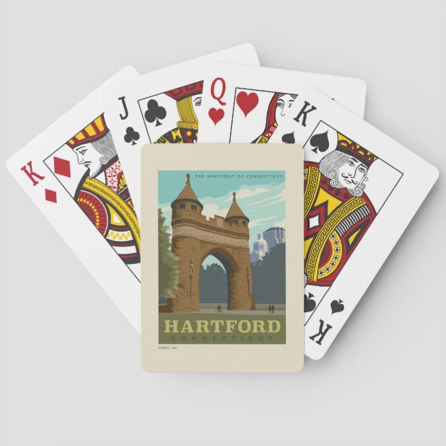 Baraja De Cartas Hartford, CT (Reverso)