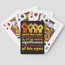 BARAJA DE CARTAS HASTA EL COLOR DE LA PIEL DE UN HOMBRE...