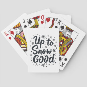 Baraja De Cartas Hasta la nieve buena divertida navidad copo de nie