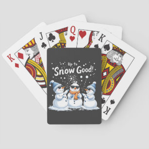 Baraja De Cartas Hasta la nieve, buenos Navidades de Snowman