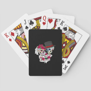 Baraja De Cartas Hasta que la muerte nos haga un cráneo parcial