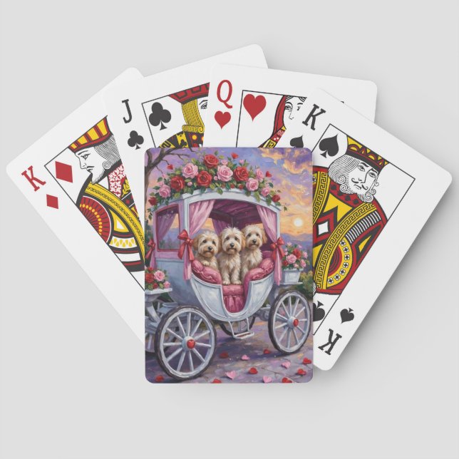Baraja De Cartas Havanese Dog Valentine's Day  (Reverso)