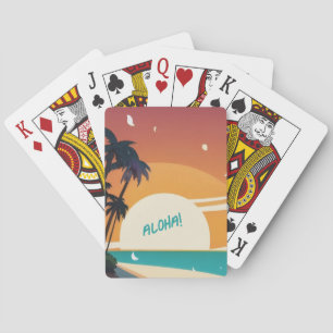 Baraja De Cartas Hawai/Aloha/Tropical/playa