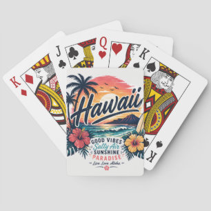 Baraja De Cartas Hawái – Buenas Vibraciones, Aire Salado, Paraíso S