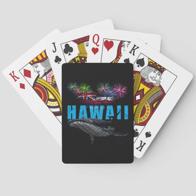 BARAJA DE CARTAS HAWAII NYE POLYNESIAN TRIBAL HUMPBACK (Reverso)