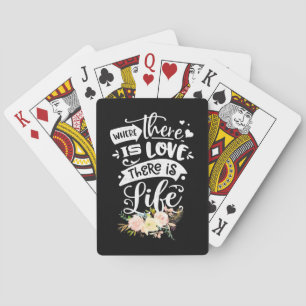Baraja De Cartas Hay Amor Ahí Hay Vida