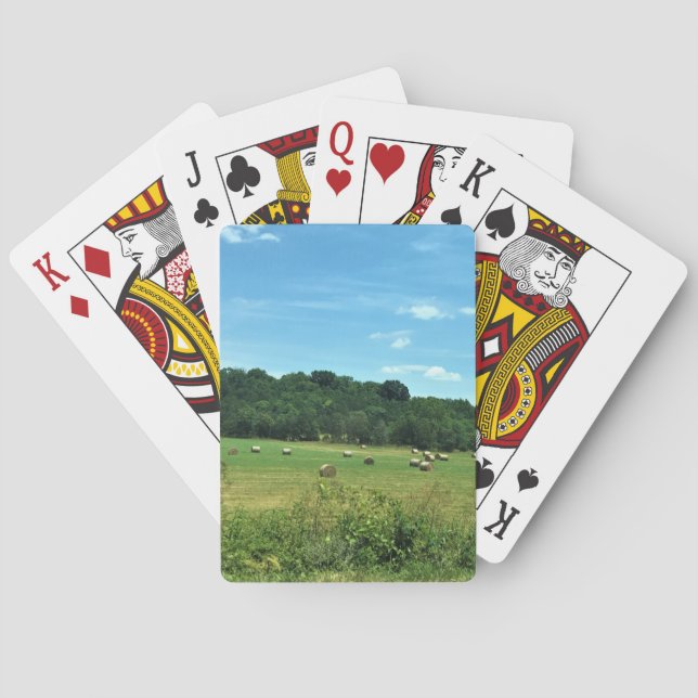 Baraja De Cartas Hay Bales, Wytheville, Virginia (Reverso)