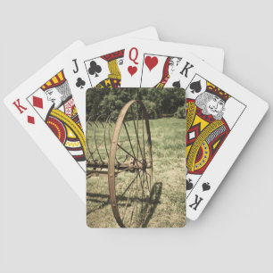 Baraja De Cartas Hay Rake Wheel Aged