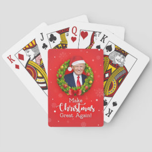 Baraja De Cartas Haz de nuevo grande la Navidad Trump MAGA regalo d