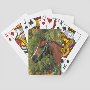 Baraja De Cartas Headshot árabe del caballo con el freno